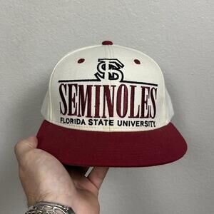 VTG FSU Hat Florida State Seminoles Noles Snapback Top Of The World 90 BLOCKHEAD